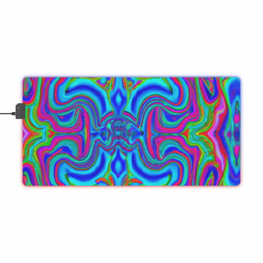 Flip Flap Phil - Psychedelic Trippy LED Light Up Gaming Mouse Pad