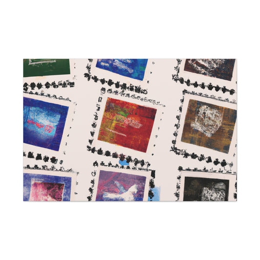 Eternal Wonders: A Collection of Global Stamps. - Postage Stamp Collector Canvas Wall Art