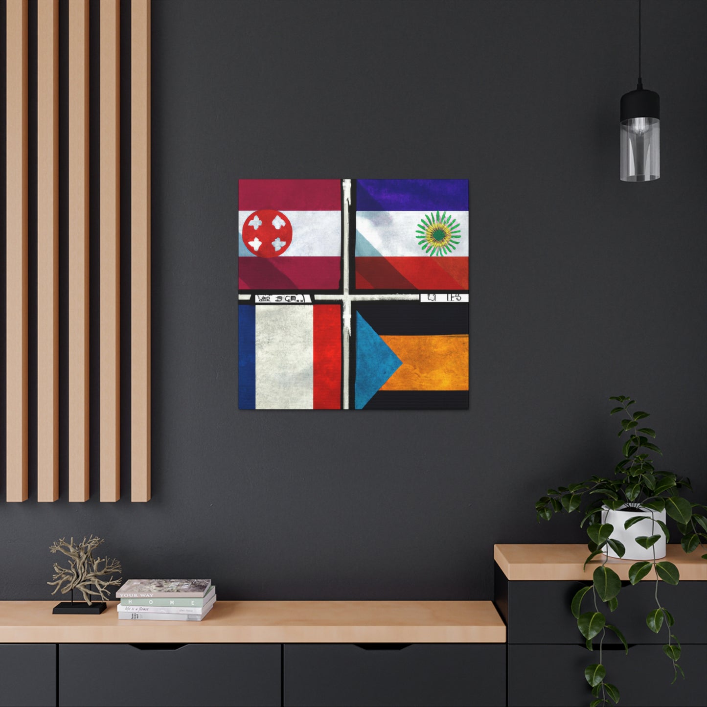 Charlotte Carey, Flag Maker of the 1800s. - Flags Of The World Canvas Wall Art