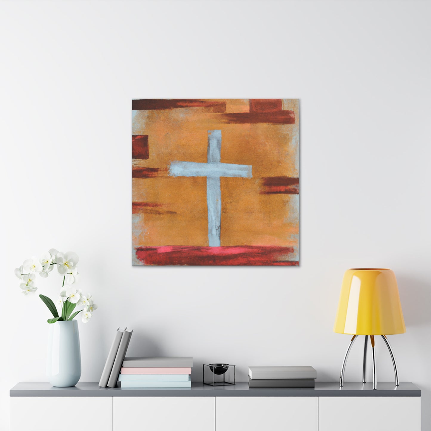 .

James 4:7  "Submit yourselves therefore to God. Resist the devil, and he will flee from you." - Canvas Wall Art