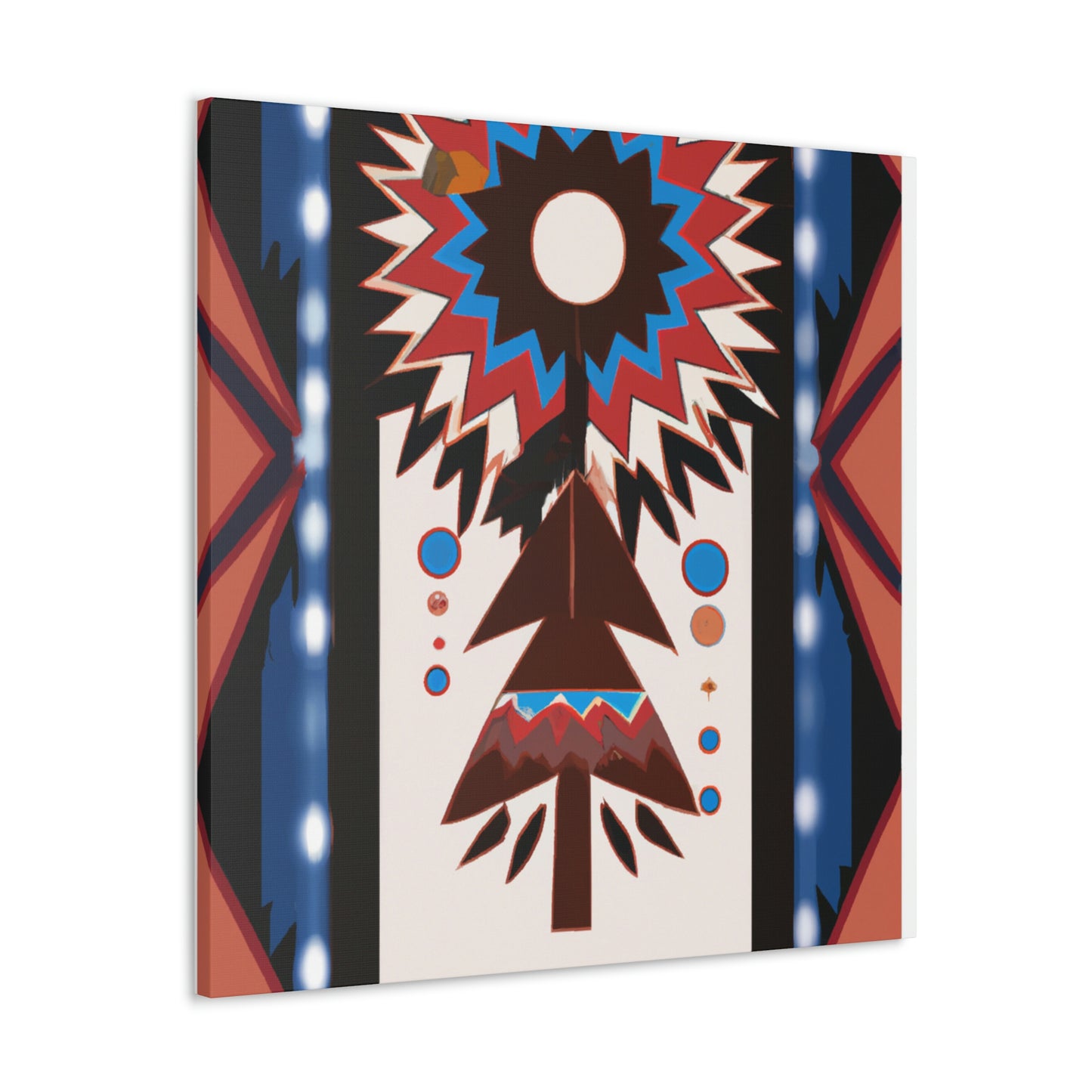 Tecumseh Littlefeather - Native American Indian Canvas Wall Art
