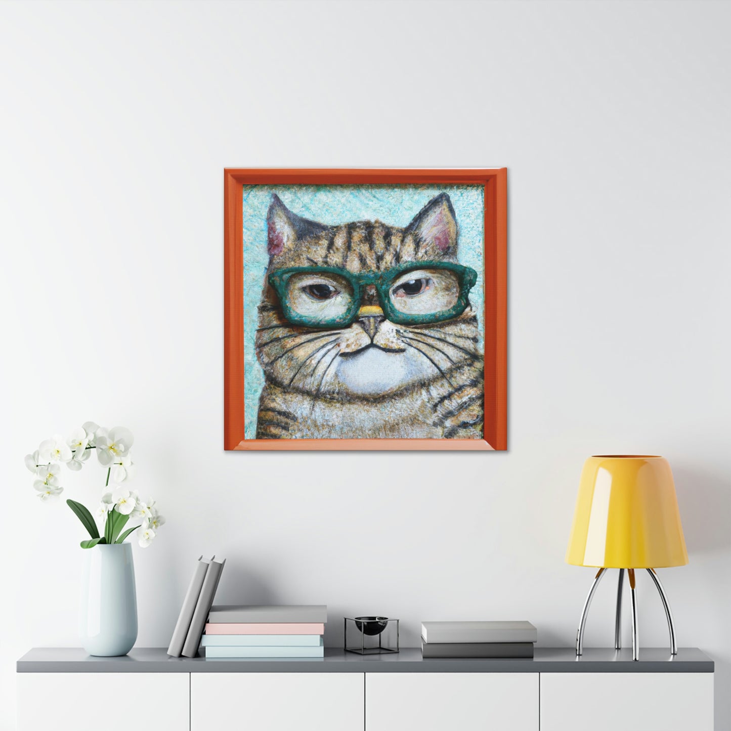 Spikey Whiskerbottoms - Cat Lovers Canvas Wall Art