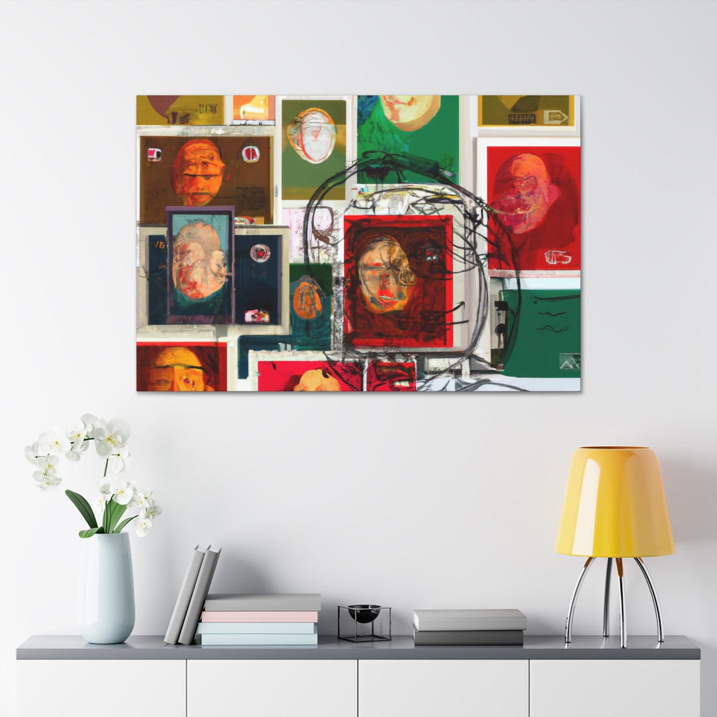 International Souvenir Stamp Series - Postage Stamp Collector Canvas Wall Art