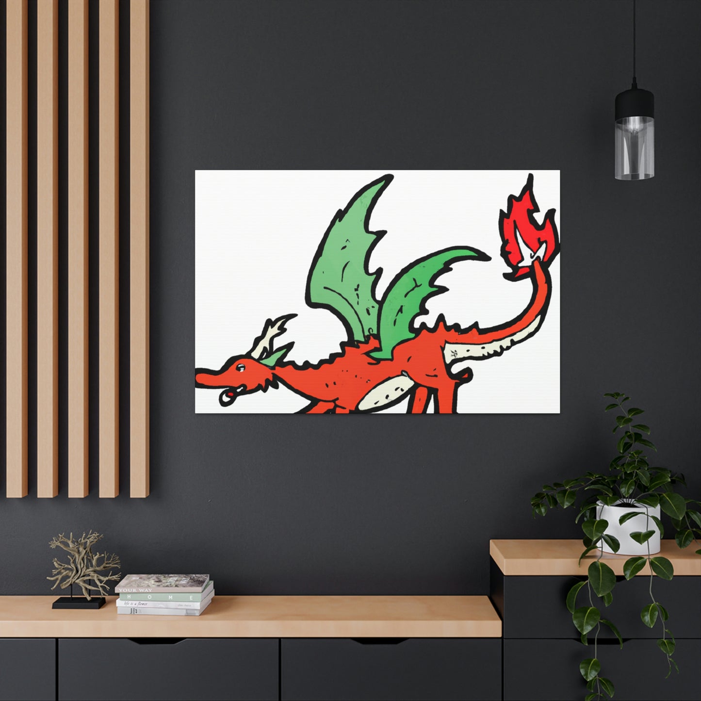 Sir/Dame Agnes Griffin the Dragon Slayer - Dragon Collector Canvas Wall Art