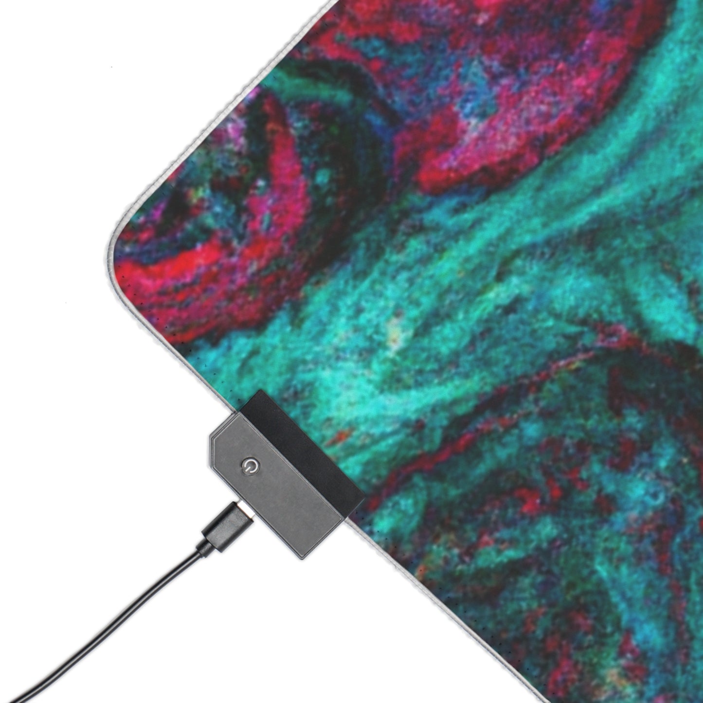 Stanley Sparkplug - Psychedelic Trippy LED Light Up Gaming Mouse Pad