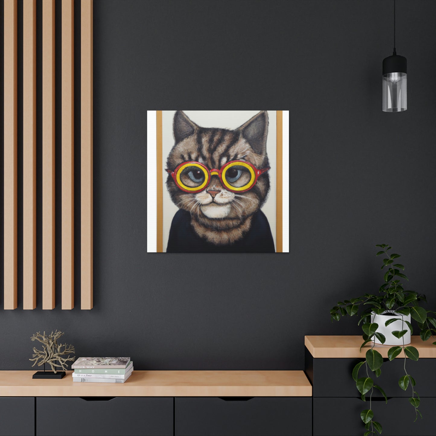 Fritz the Catman - Cat Lovers Canvas Wall Art