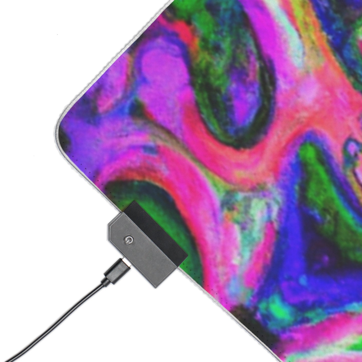 Marvin the Robotic Mallet - Psychedelic Trippy LED Light Up Gaming Mouse Pad