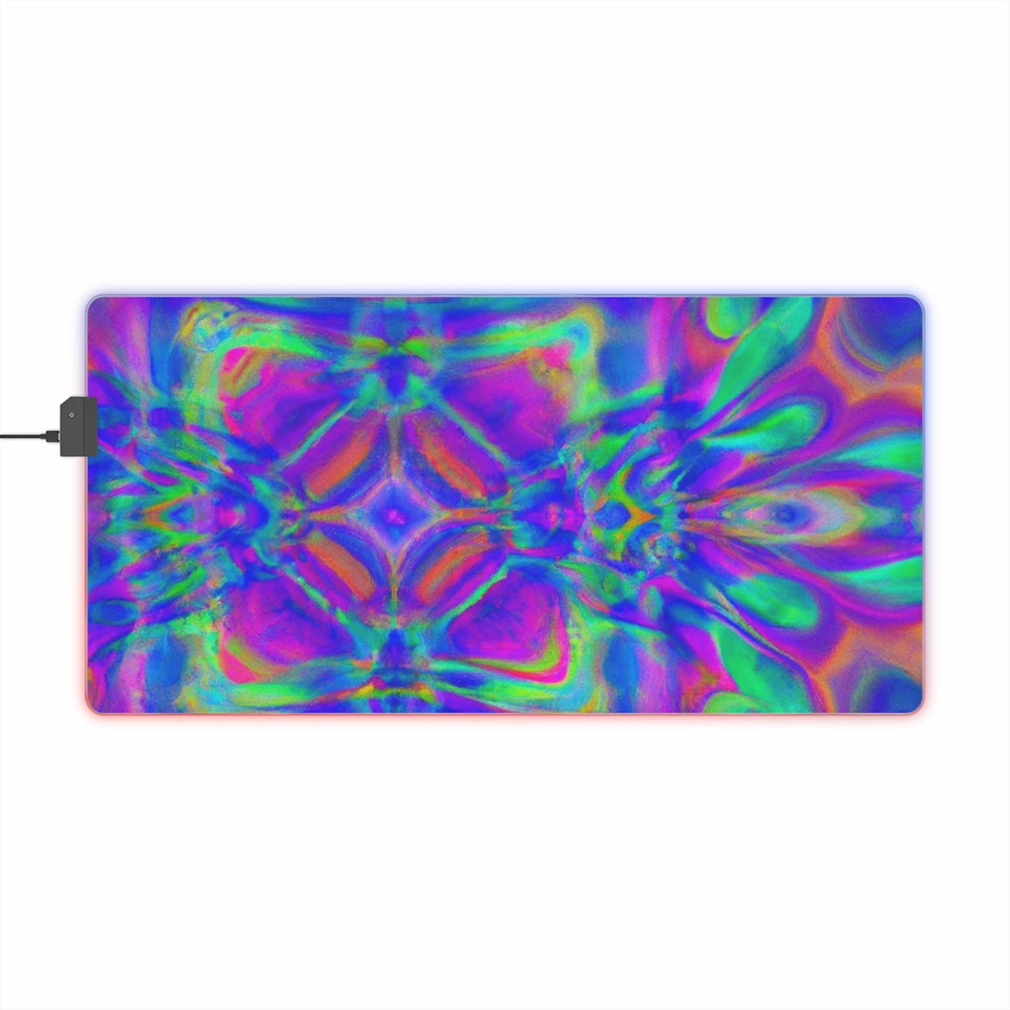 Johnny Rocketman - Psychedelic Trippy LED Light Up Gaming Mouse Pad