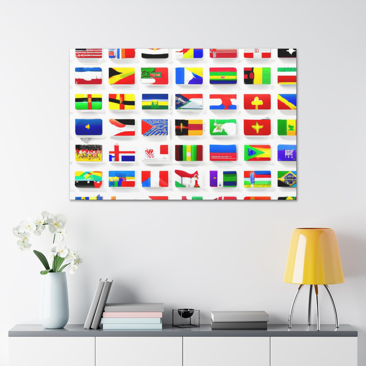 Adelaide Wansbrough - Flags Of The World Canvas Wall Art