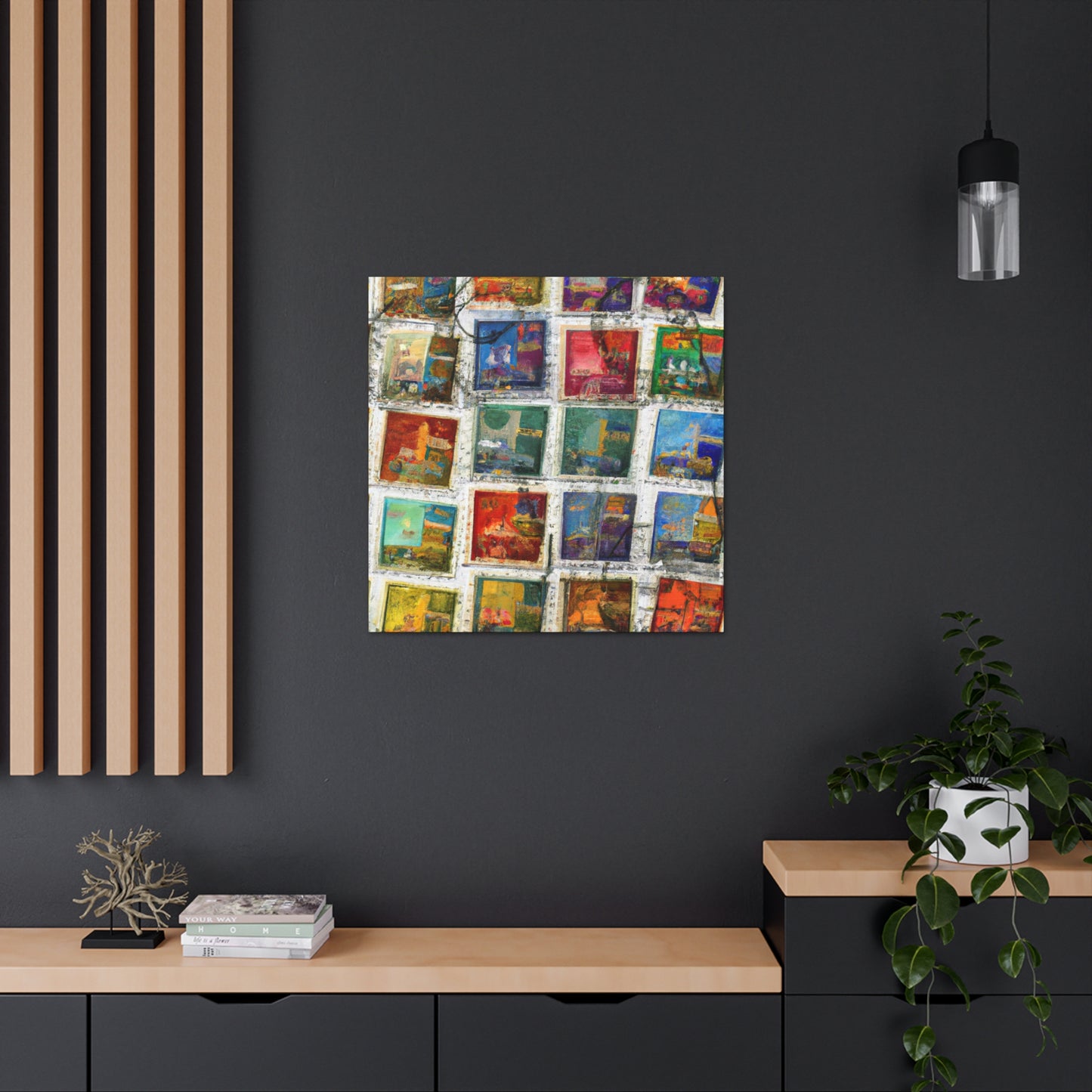 World Postage Treasures - Postage Stamp Collector Canvas Wall Art