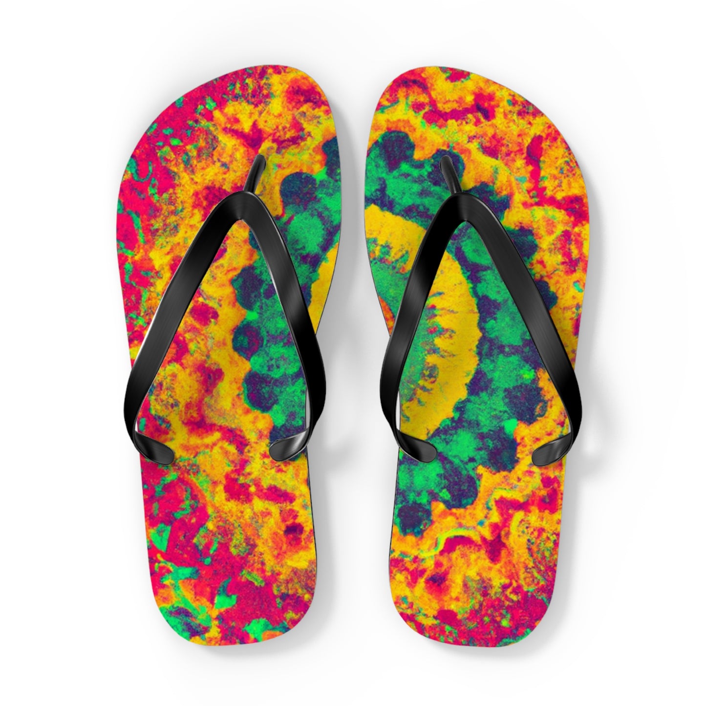 Grandma Hilda's Shoe Emporium - Psychedelic Trippy Flip Flop Beach Sandals