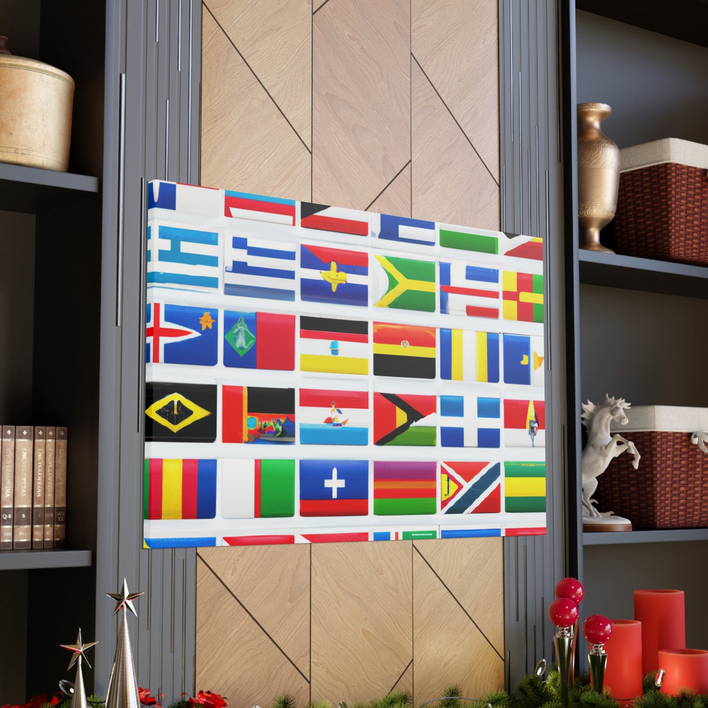 Isabelle Whitcombe - Flags Of The World Canvas Wall Art