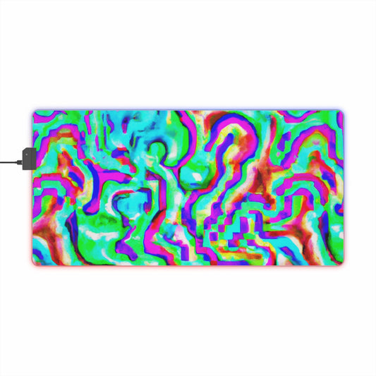 Lil' Lazerboy - Psychedelic Trippy LED Light Up Gaming Mouse Pad