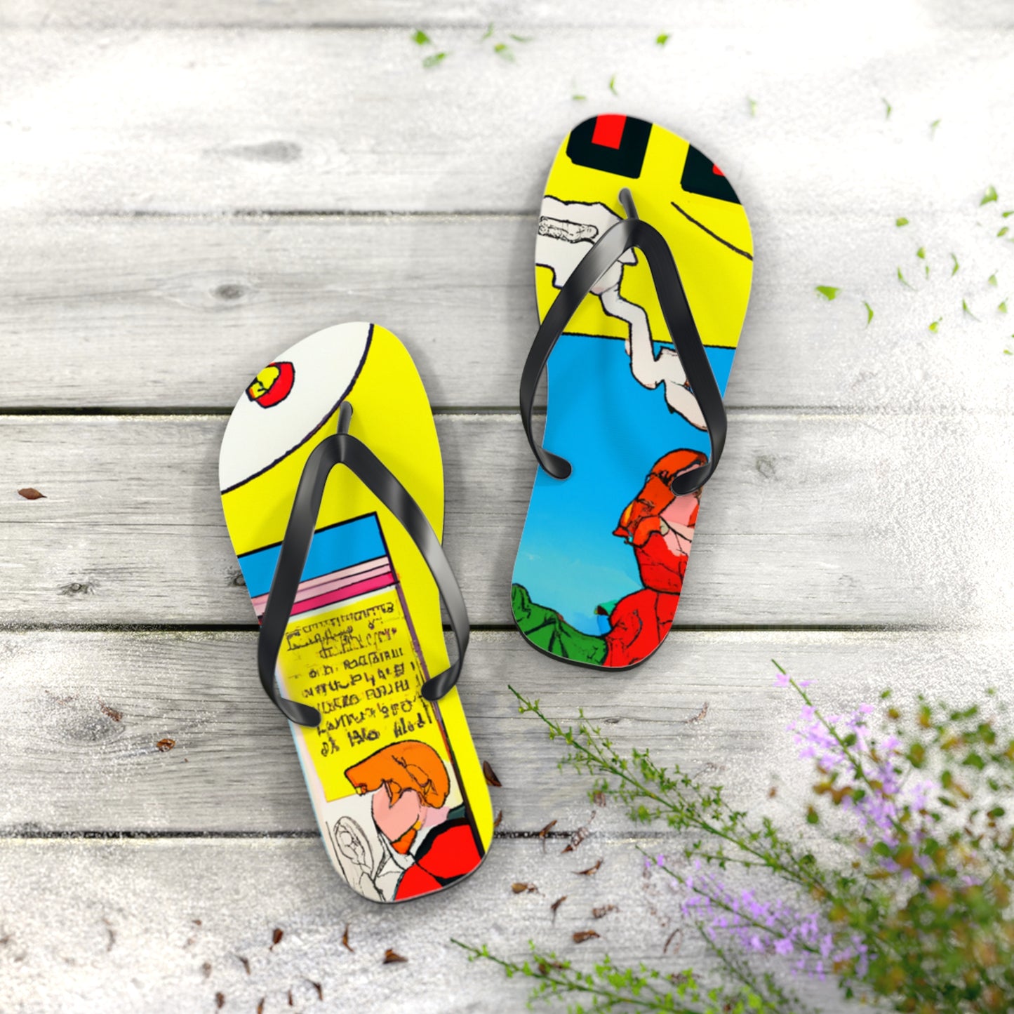 Super Bolt Lightning - Comics Collector Flip Flop Beach Sandals