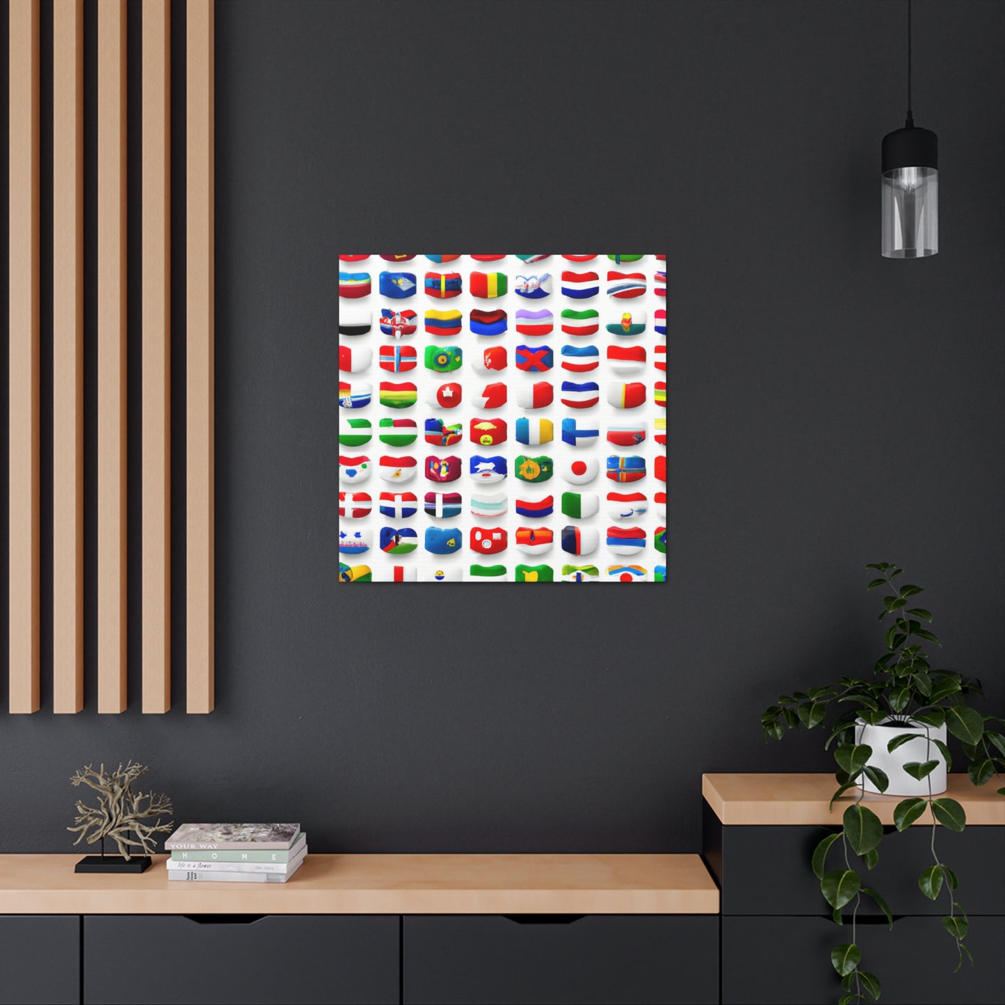 's name

Charlotte Fraser Baxter - Flags Of The World Canvas Wall Art