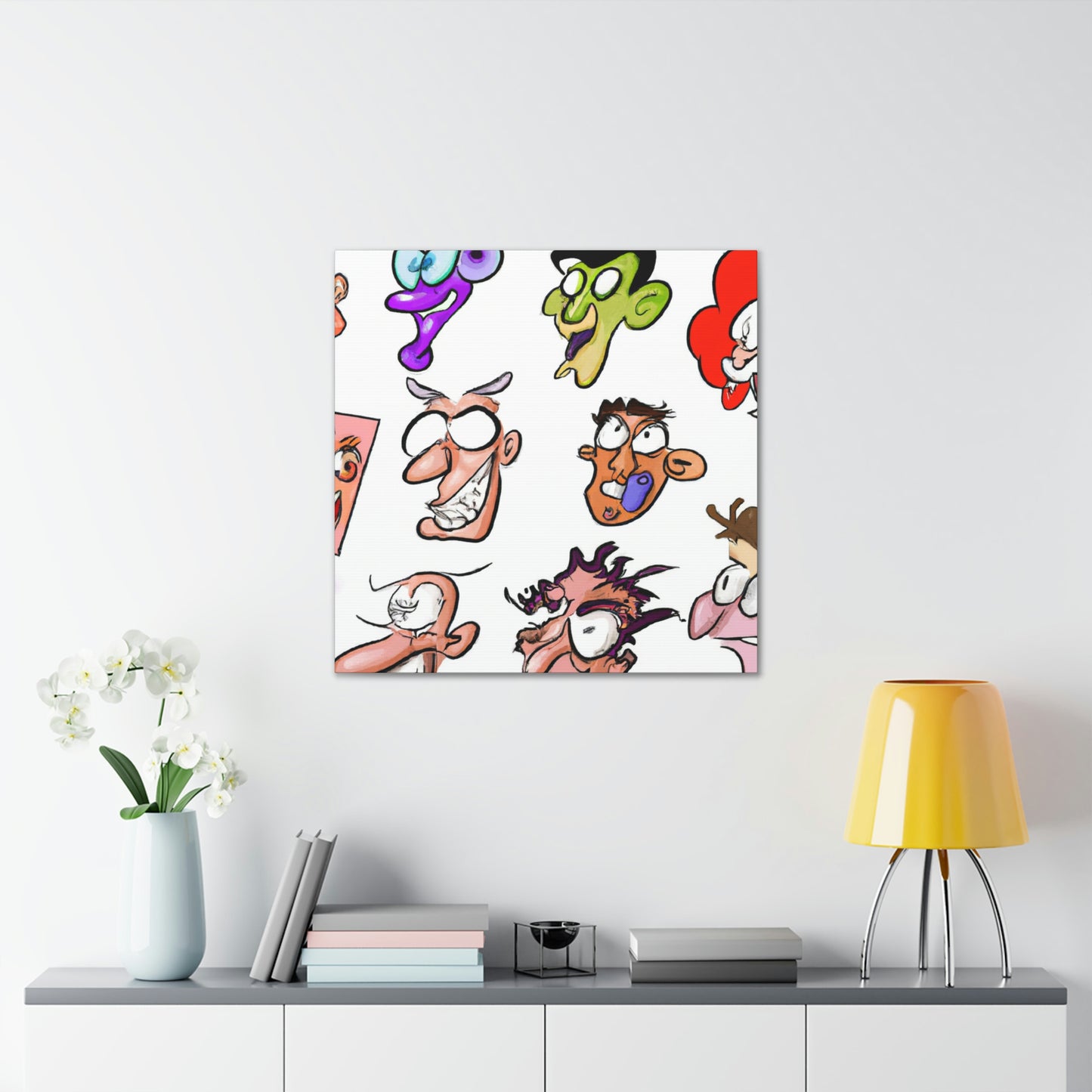 Winston Rutherford - Cartoon Collector Canvas Wall Art