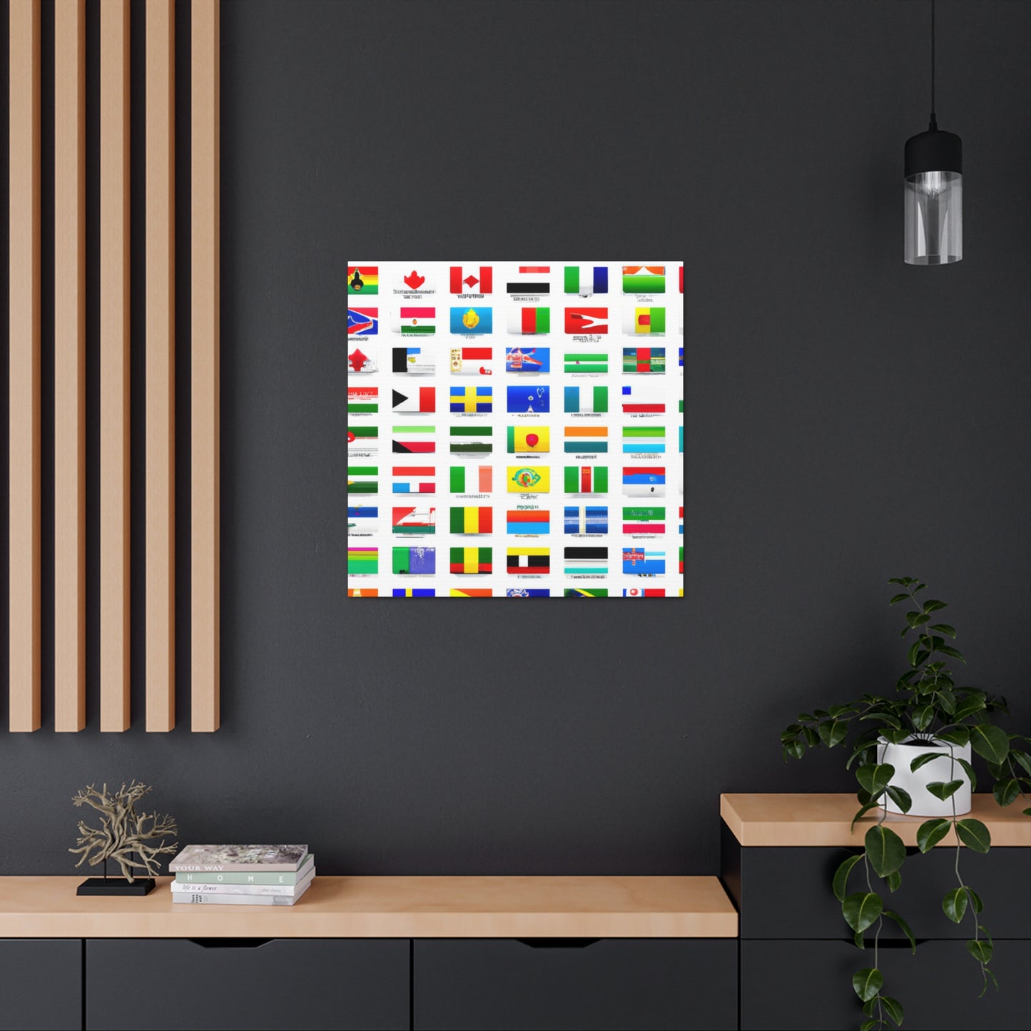 Charles Rudolf Driapsa (1827-1897) - Flags Of The World Canvas Wall Art