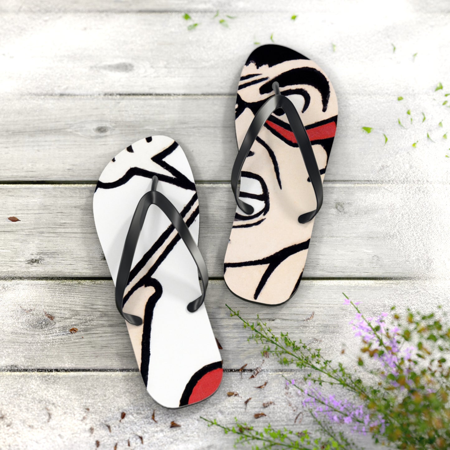 Midnight the Shape-Shifter - Comics Collector Flip Flop Beach Sandals