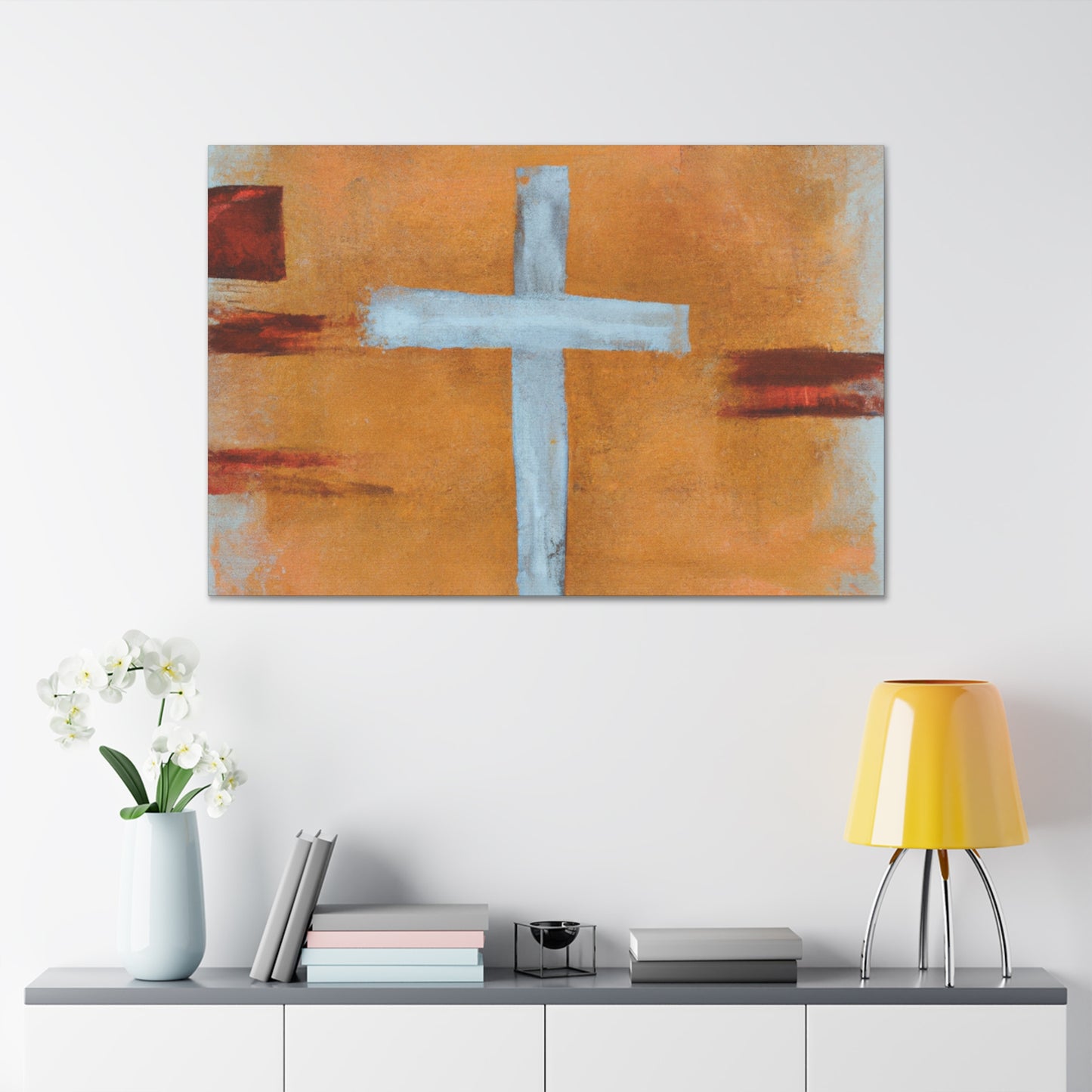 .

James 4:7  "Submit yourselves therefore to God. Resist the devil, and he will flee from you." - Canvas Wall Art