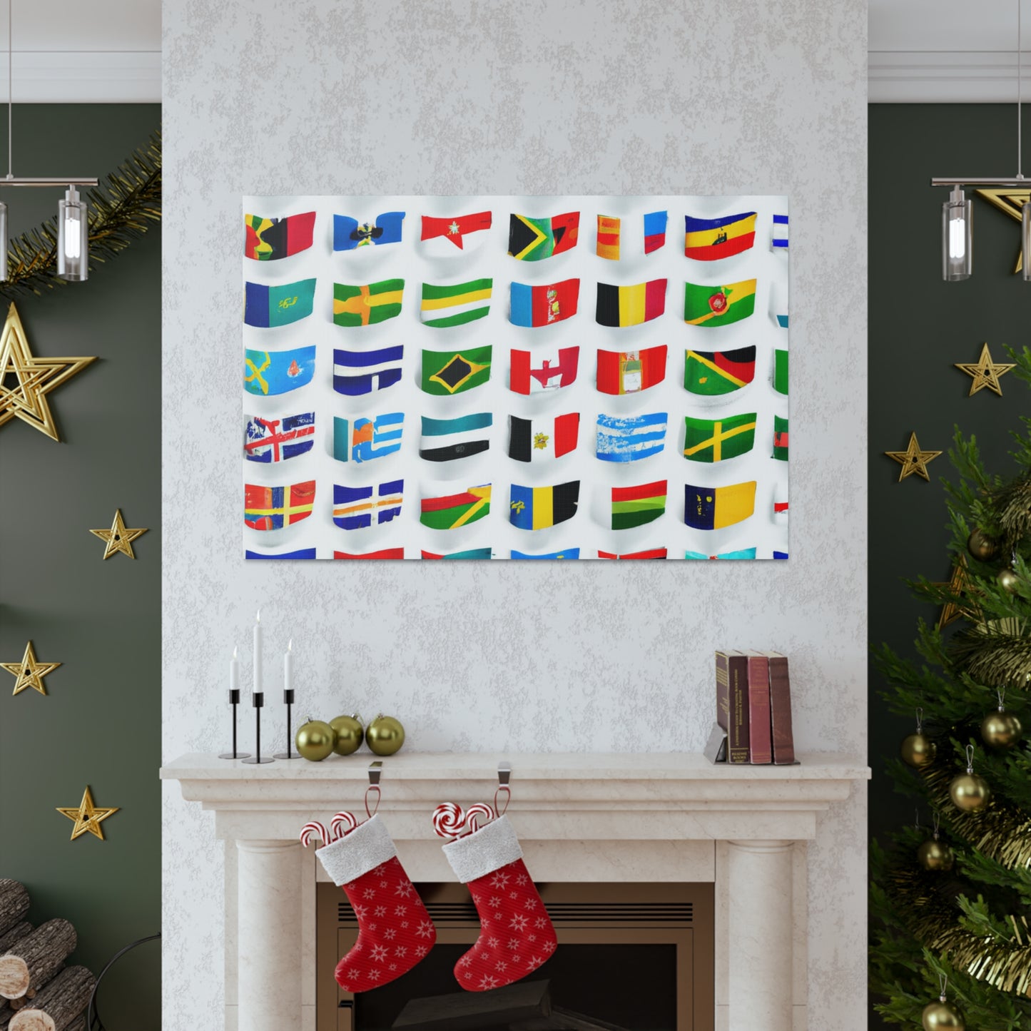 Isabella Rawlingson - Flags Of The World Canvas Wall Art