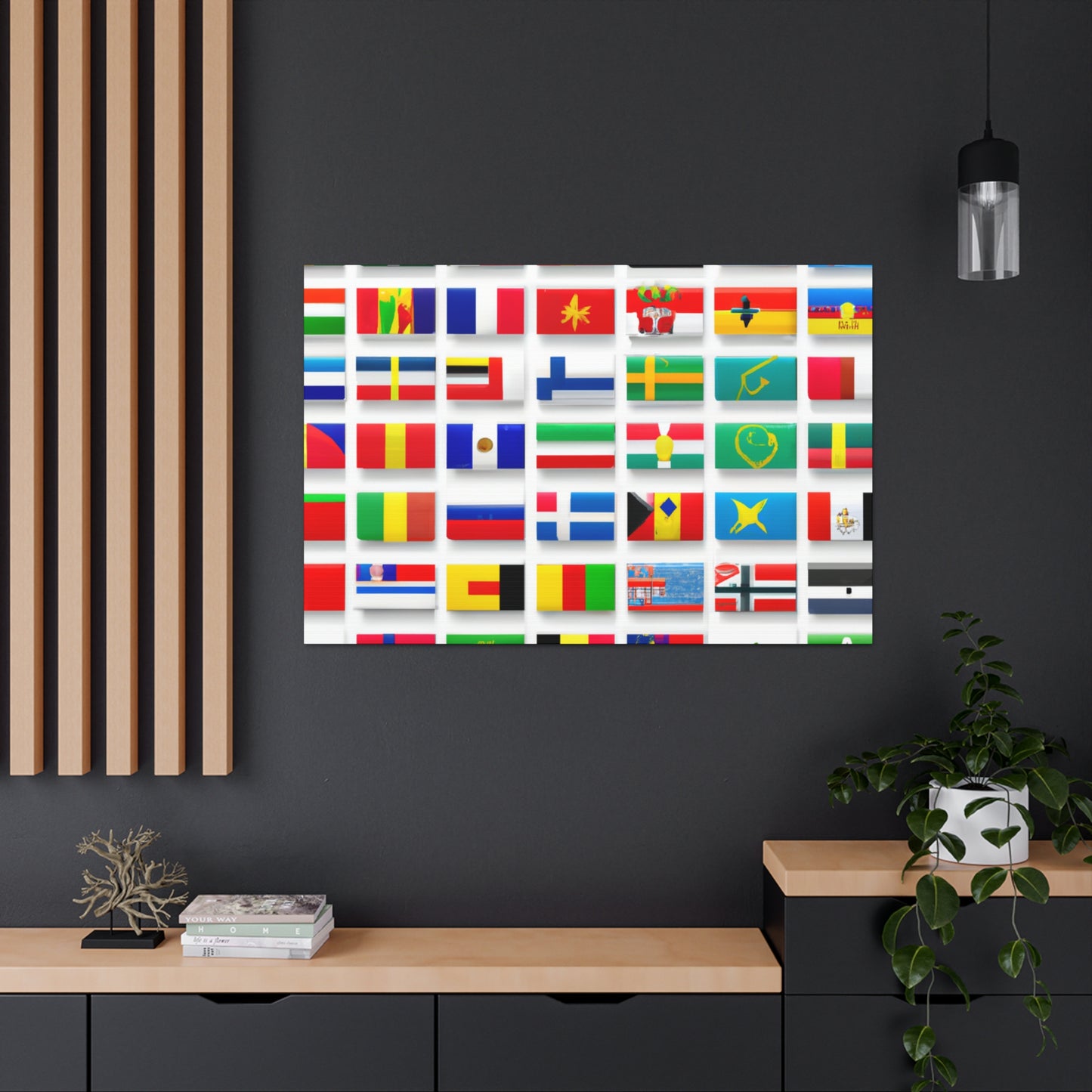 's name

John Bellamy Wilson - Flags Of The World Canvas Wall Art