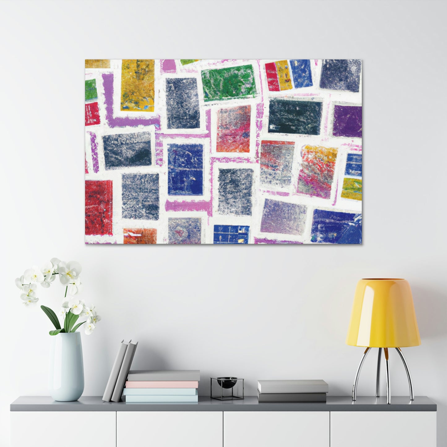 "Cultural Celebrations" - Postage Stamp Collector Canvas Wall Art