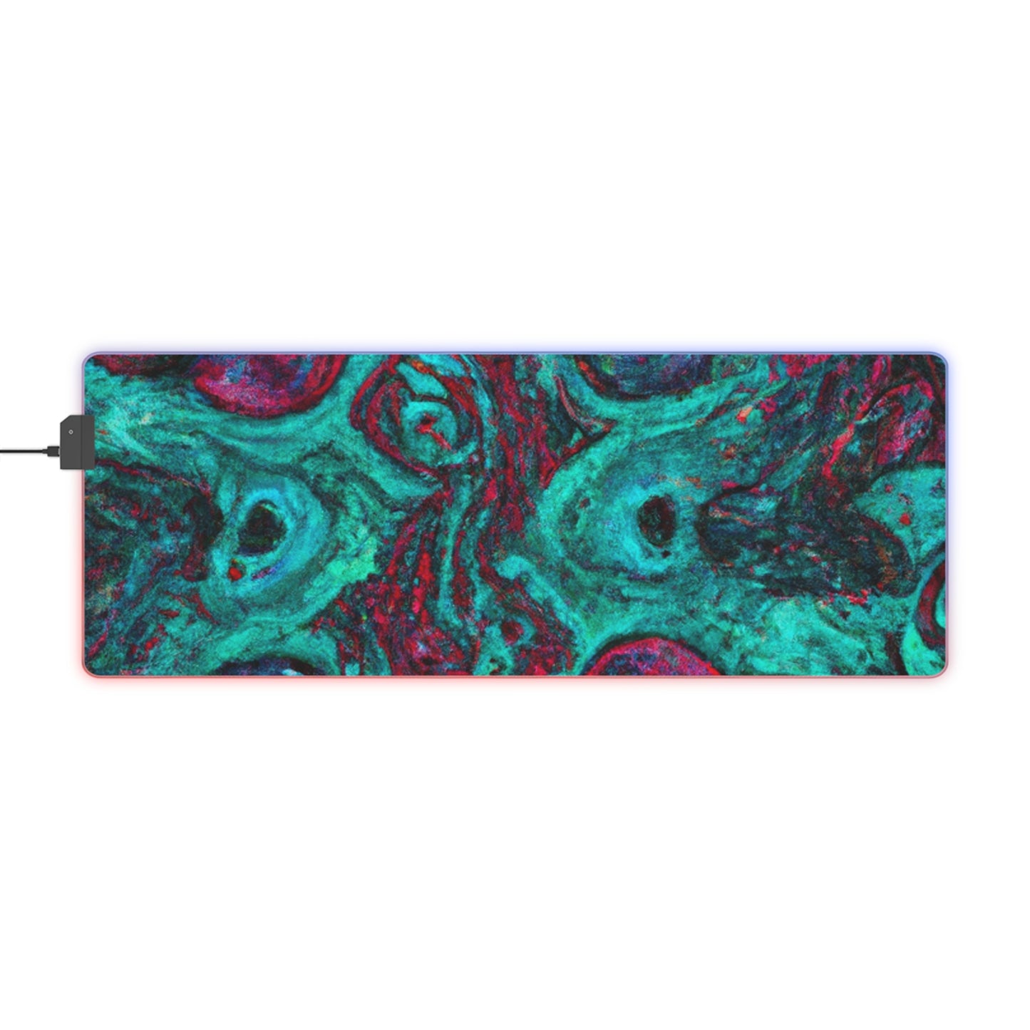 Stanley Sparkplug - Psychedelic Trippy LED Light Up Gaming Mouse Pad