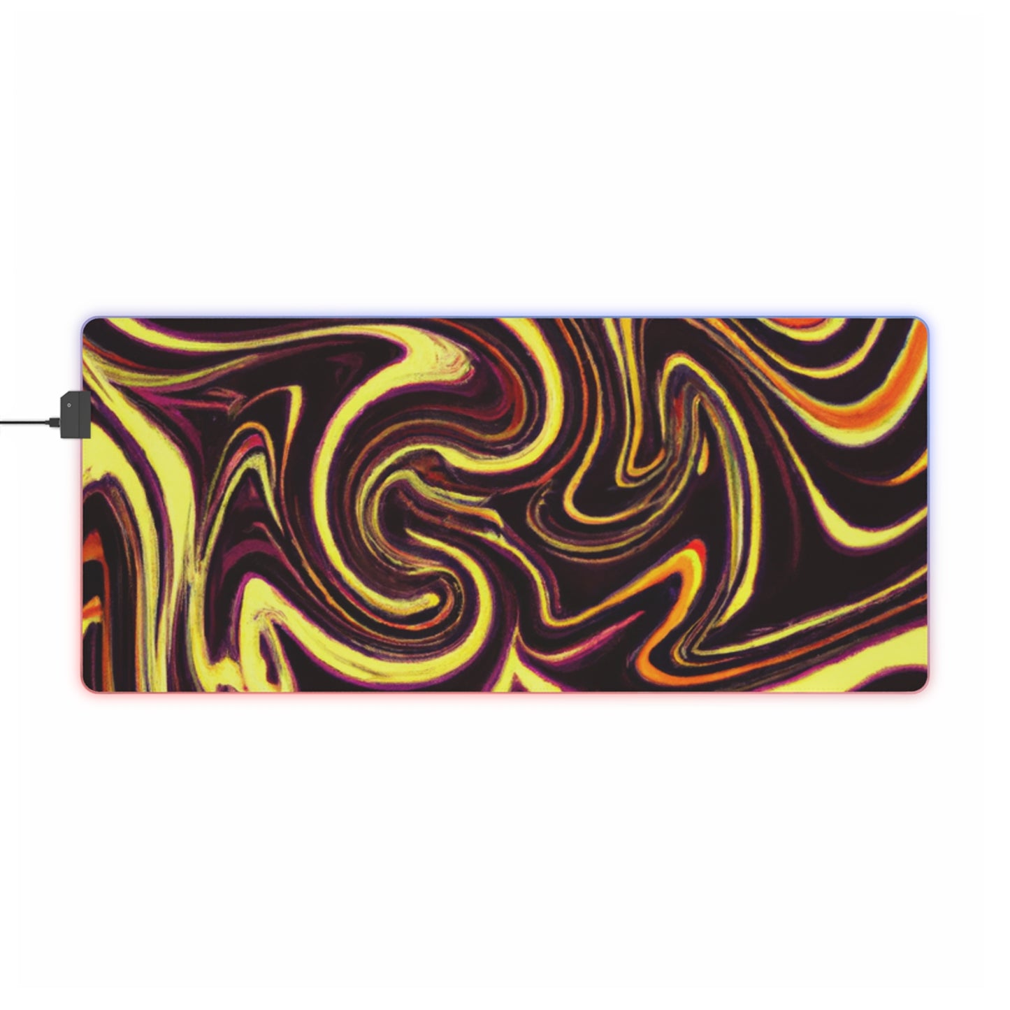 .

Joanie the Jetsetter - Psychedelic Trippy LED Light Up Gaming Mouse Pad