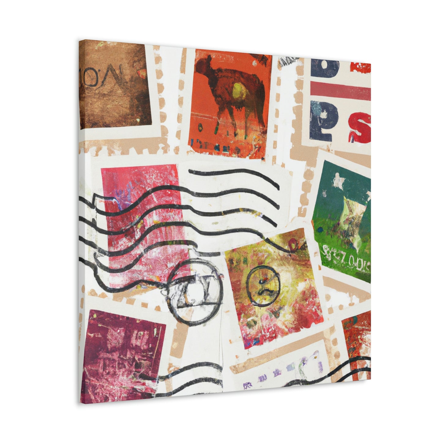 Globe Trekker Stamps - Canvas