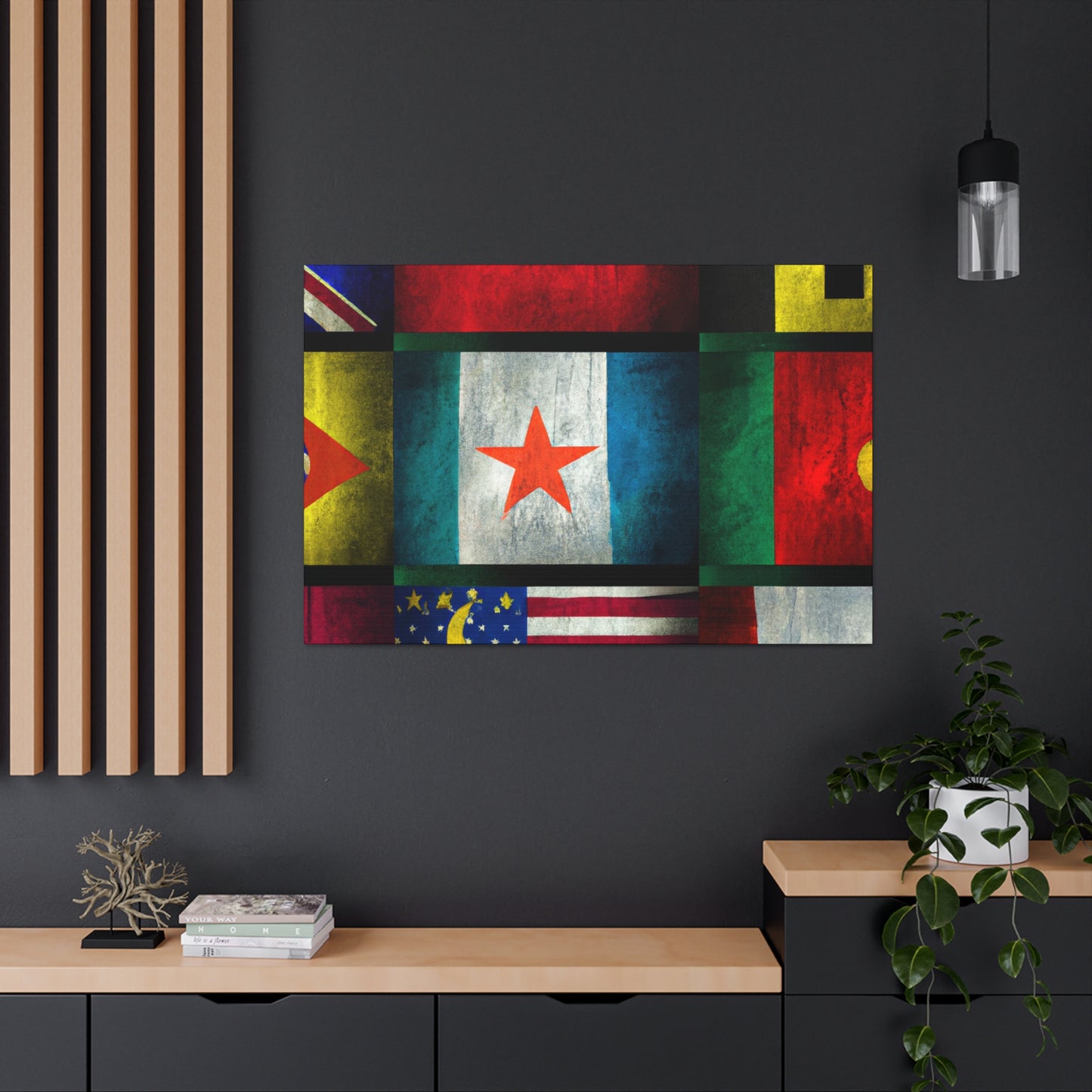 Paula Stanhope - Flags Of The World Canvas Wall Art