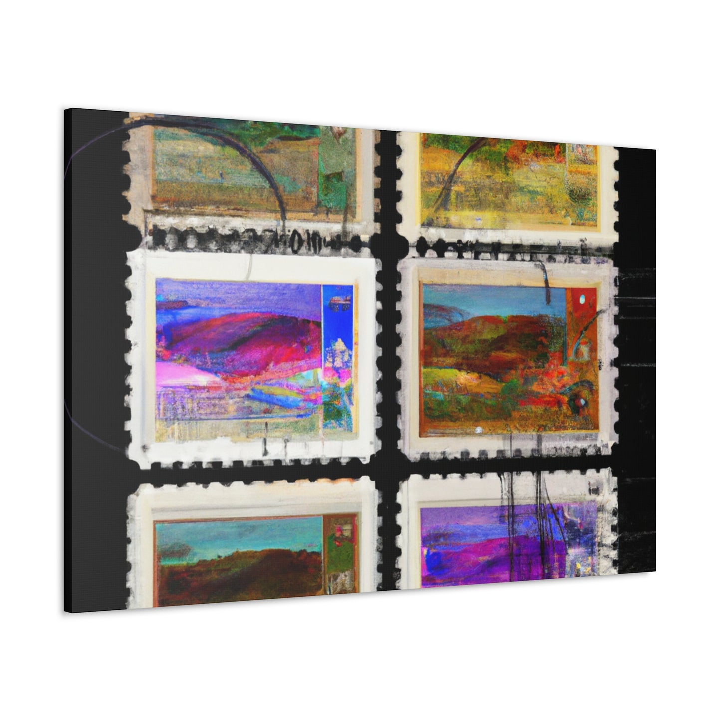 Global Heritage Stamps - Postage Stamp Collector Canvas Wall Art