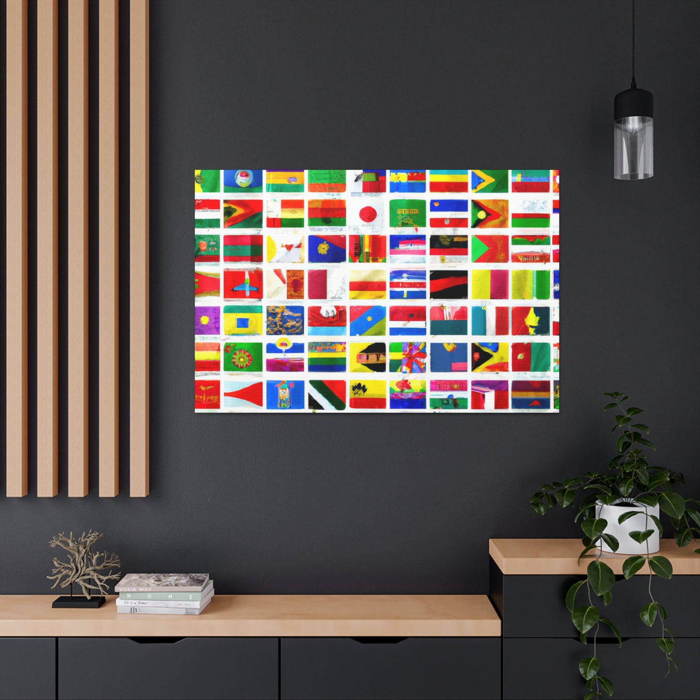 Emily Myerhoff (1852-1906) - Flags Of The World Canvas Wall Art