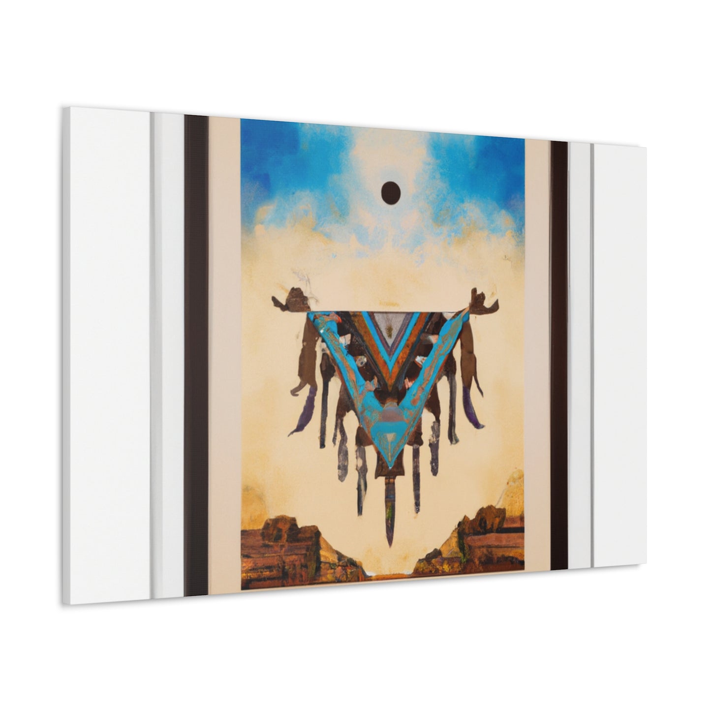 Mandan Silverhawk - Native American Indian Canvas Wall Art