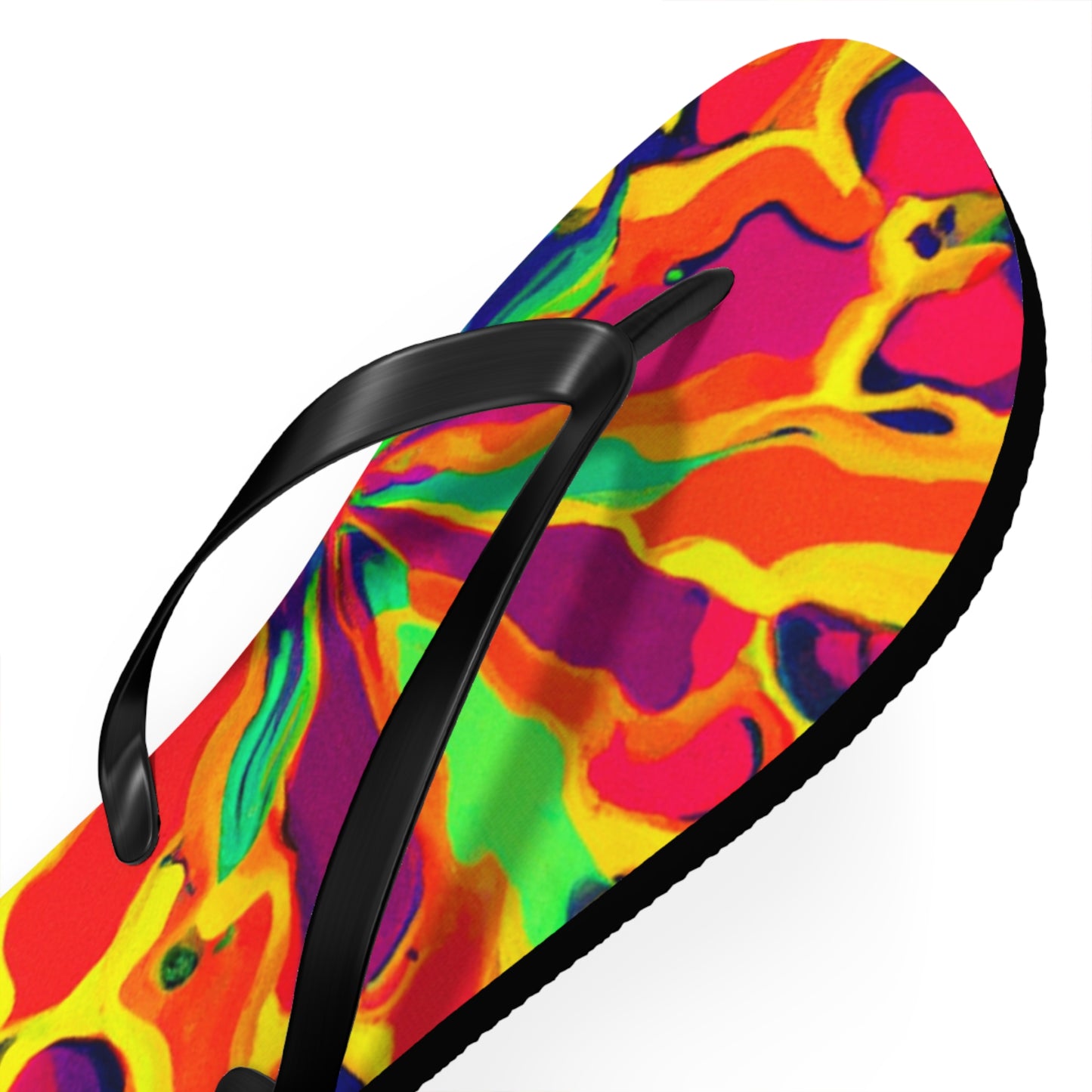 Caleb Shoefoot - Psychedelic Trippy Flip Flop Beach Sandals