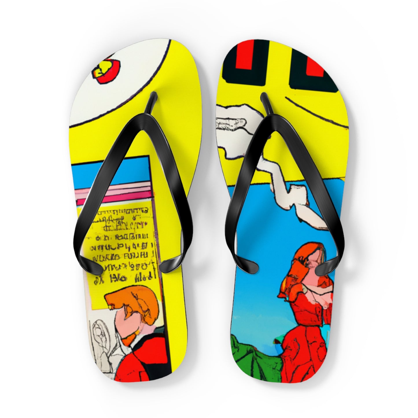 Super Bolt Lightning - Comics Collector Flip Flop Beach Sandals