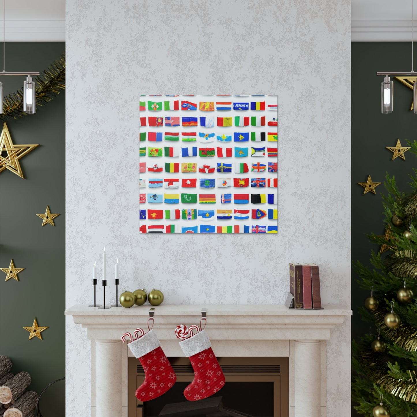 Adelina Frizzell. - Flags Of The World Canvas Wall Art