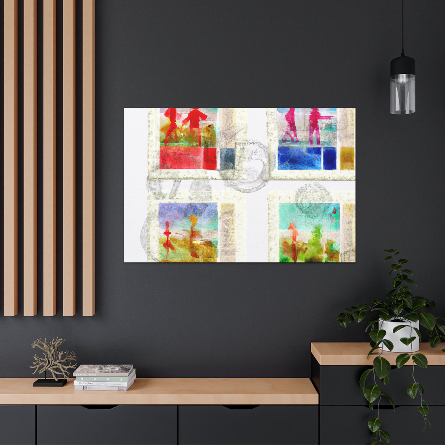 Global Traveler Series - Postage Stamp Collector Canvas Wall Art