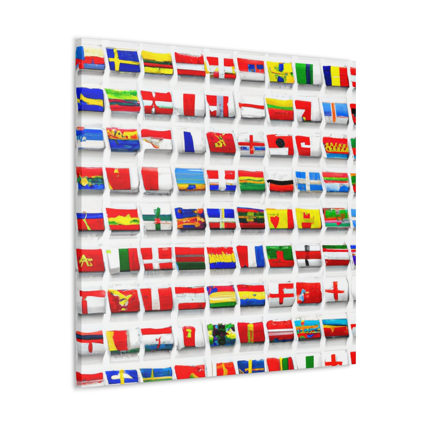 Antonio Hernandez Reyes - Flags Of The World Canvas Wall Art