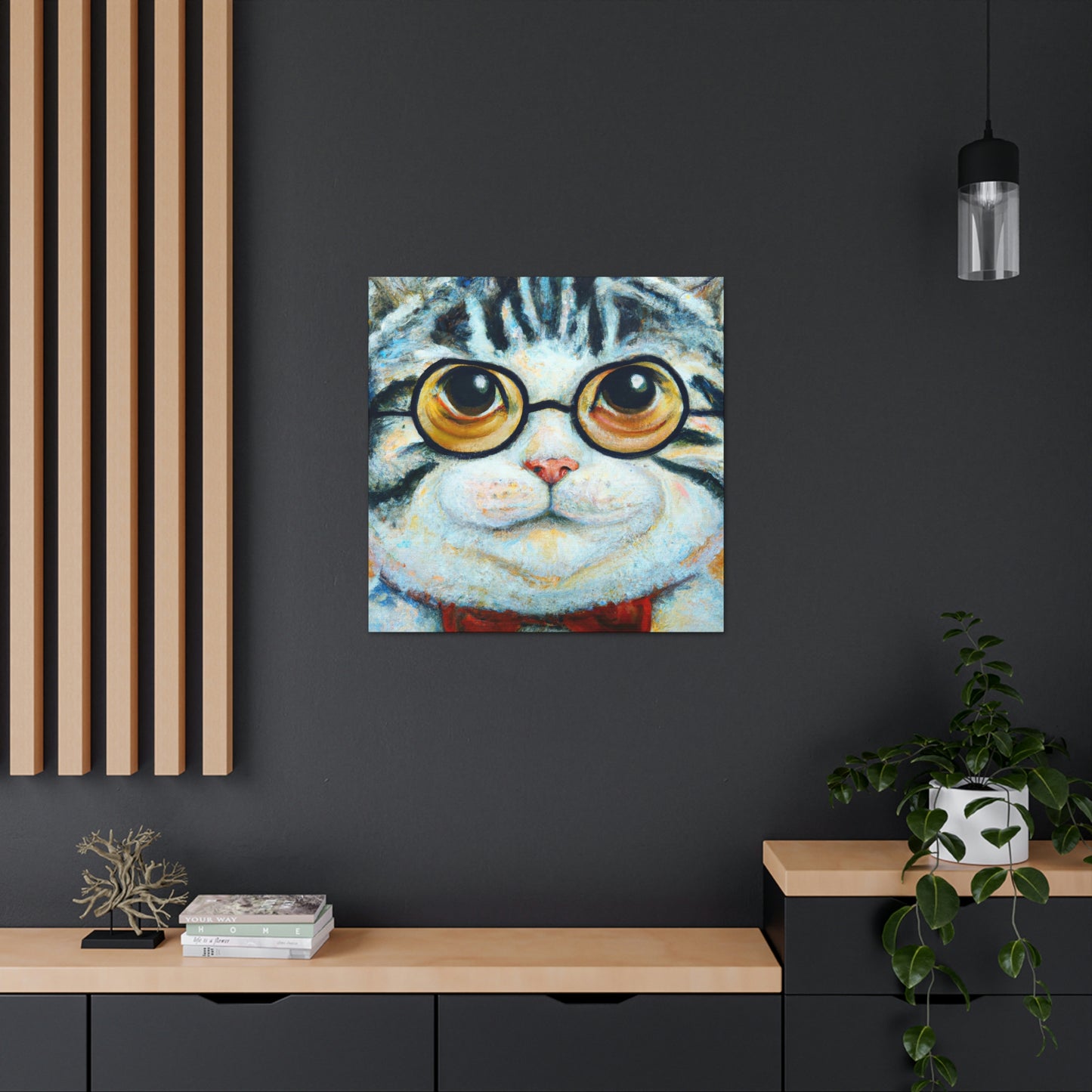 Muffin McFlufferton. - Cat Lovers Canvas Wall Art