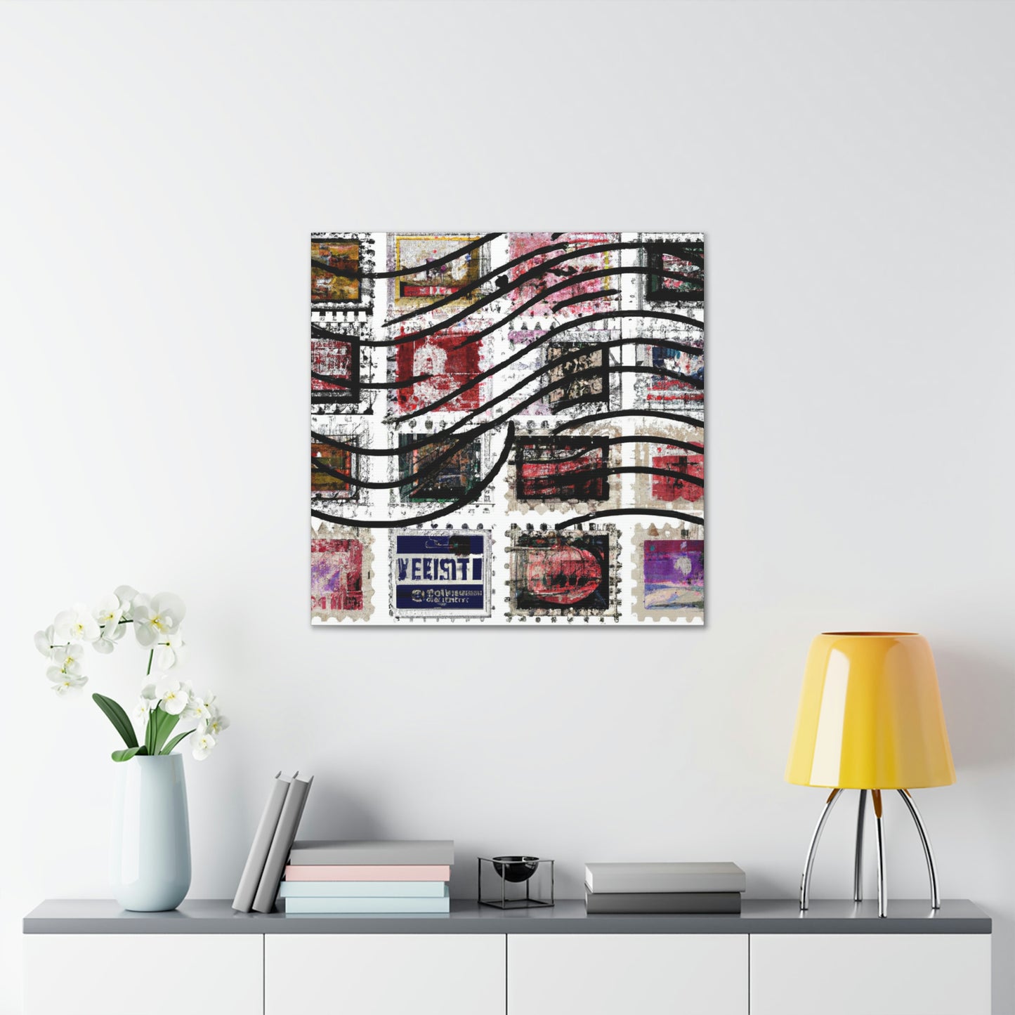 Worldwide Wonders Stamp Collection - Canvas