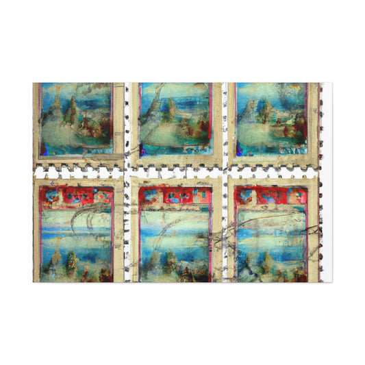 "Global Tribute" stamp series - Postage Stamp Collector Canvas Wall Art