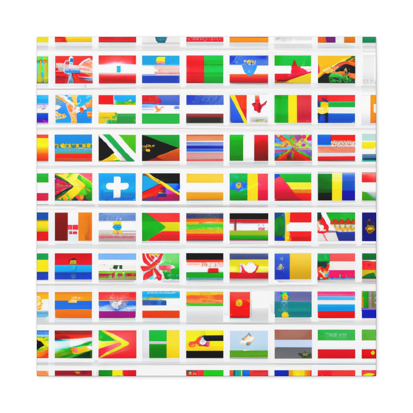 Harriet Lane Stewart (1818–1885) - Flags Of The World Canvas Wall Art