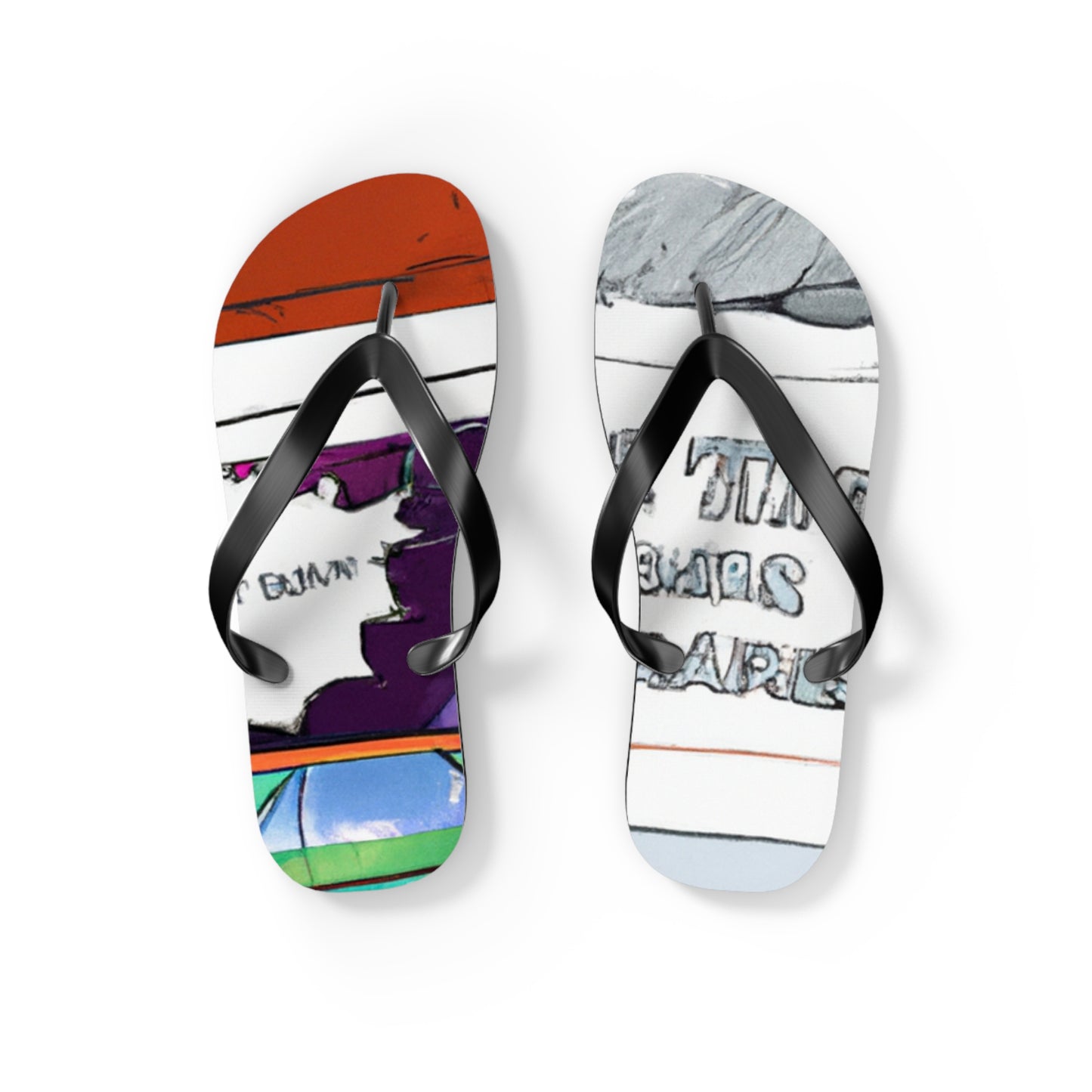 Captain Bravado - Comics Collector Flip Flop Beach Sandals