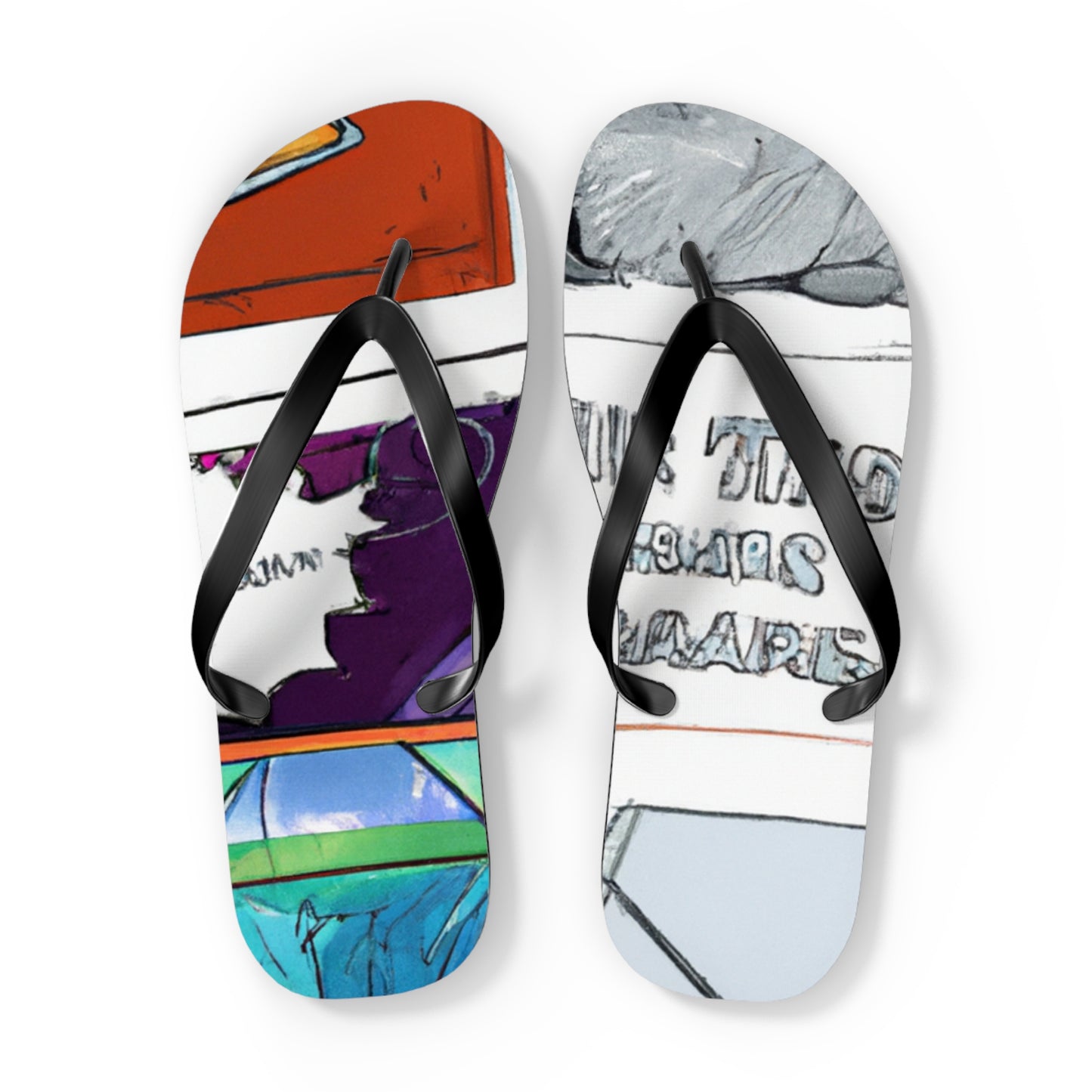 Captain Bravado - Comics Collector Flip Flop Beach Sandals