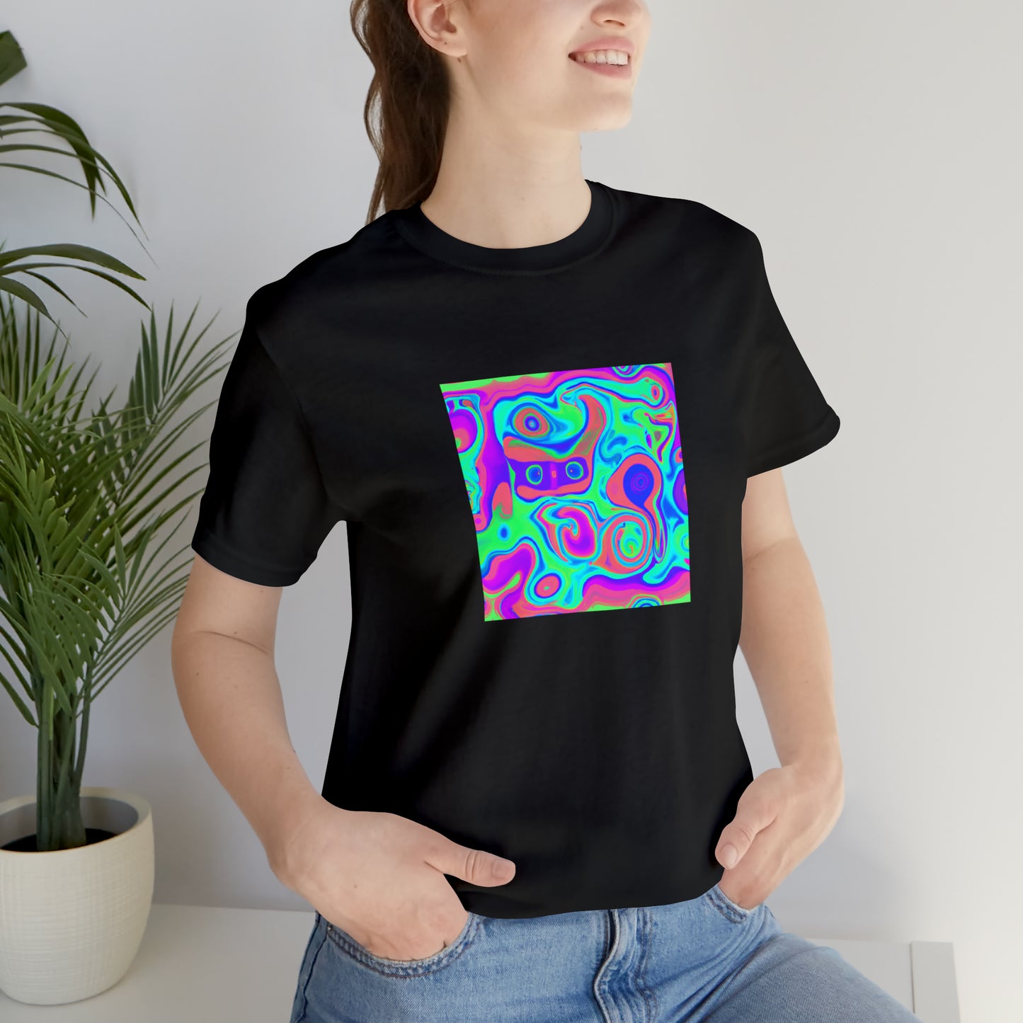 Miles Minnelli - - Psychedelic Trippy Pattern Tee Shirt
