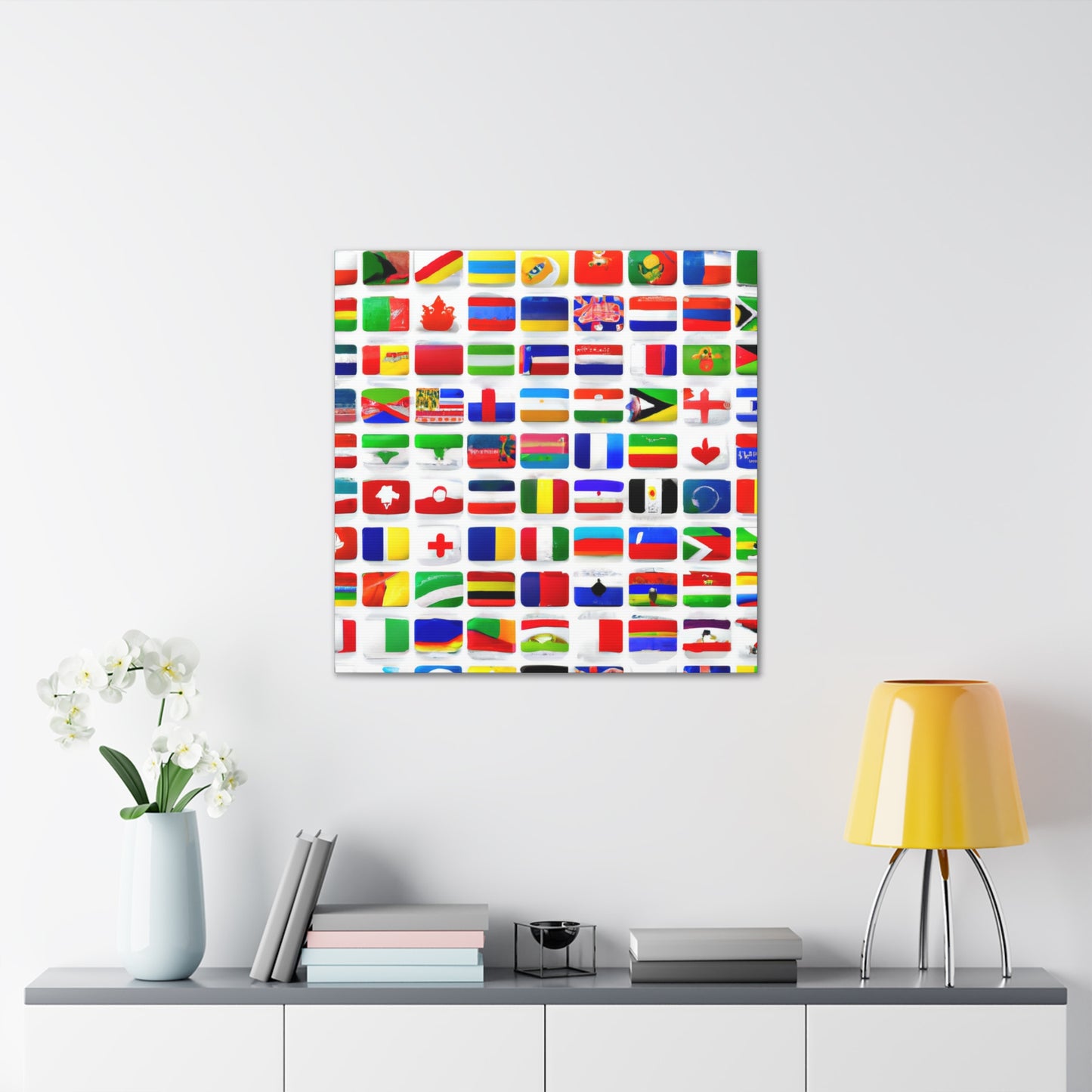 James Armistead Marshall - Flags Of The World Canvas Wall Art