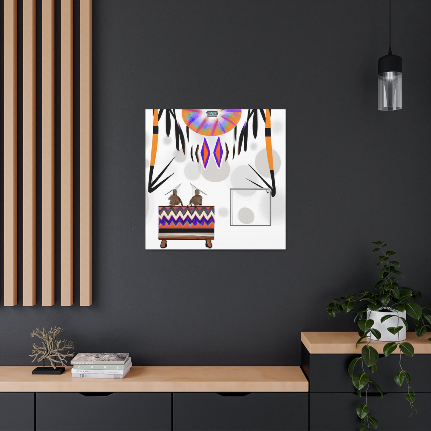 Watoka the Wise - Native American Indian Canvas Wall Art