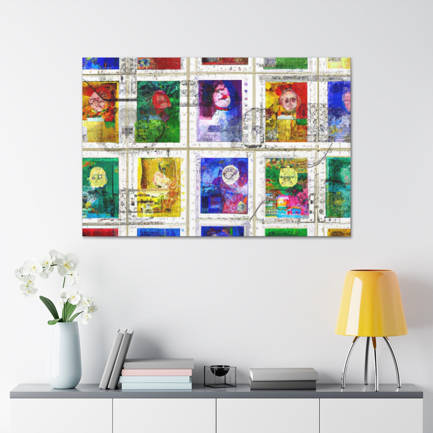 Global Heritage Stamps - Postage Stamp Collector Canvas Wall Art