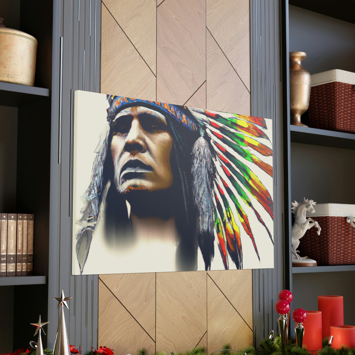 Red Cloud of the Great Plains - Canvas