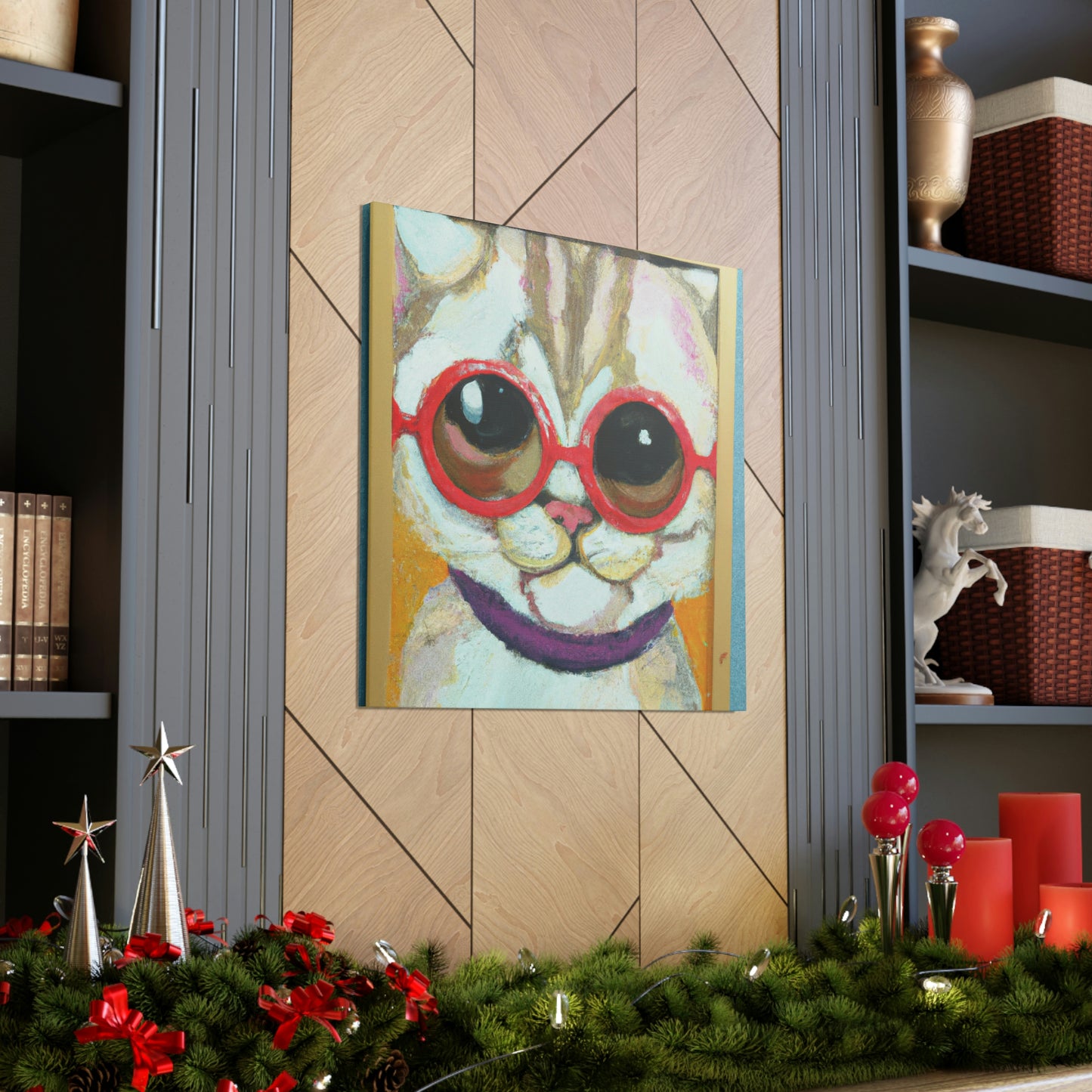 Rocky Tabbycat - Cat Lovers Canvas Wall Art